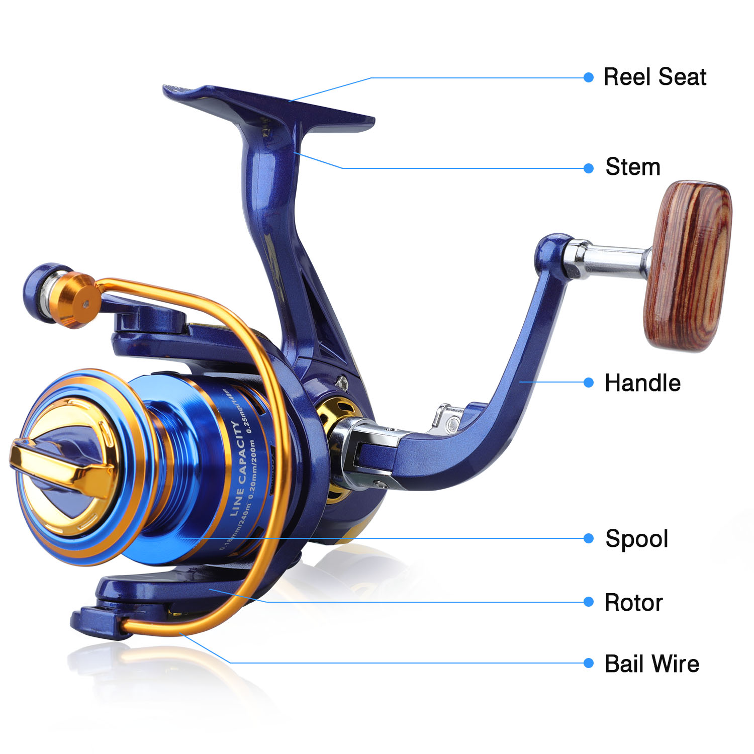  Aluminum Spinning reels Light Weight for Saltwater Freshwater  Ultra Smooth Powerful Spinning Fishing Reels12 Ball Bearings : Sports &  Outdoors