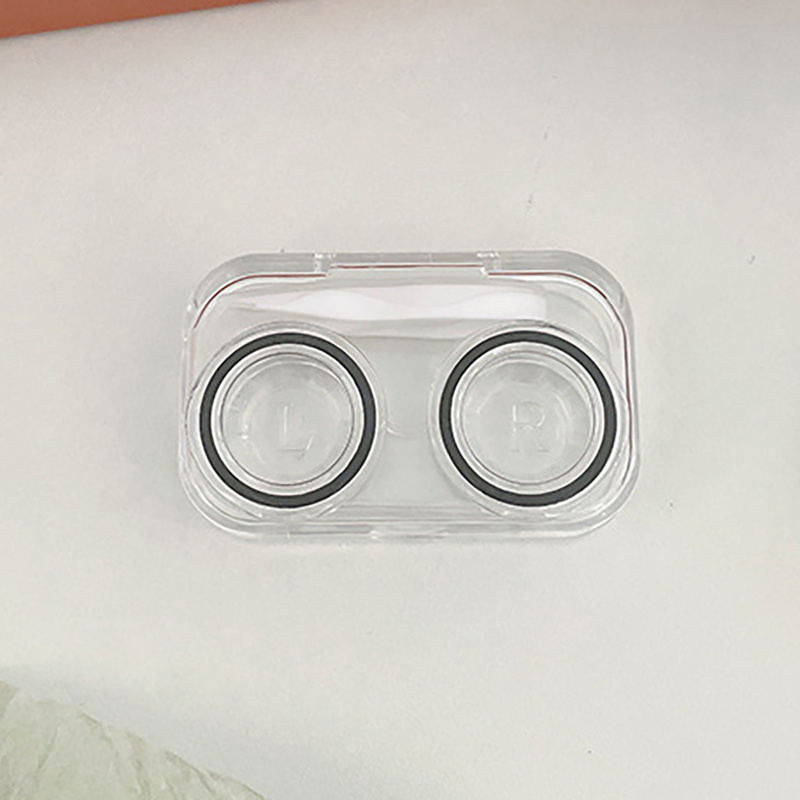 EXCEART Estuche transparente para lentes de contacto, estuche para lentes  de contacto transparente, estuche para lentes de contacto transparente