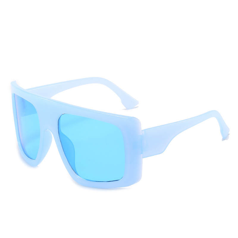 1 Pair Of Plastic Frame Oversized Fashionable Sunglasses For Men, 24/7  Customer Service