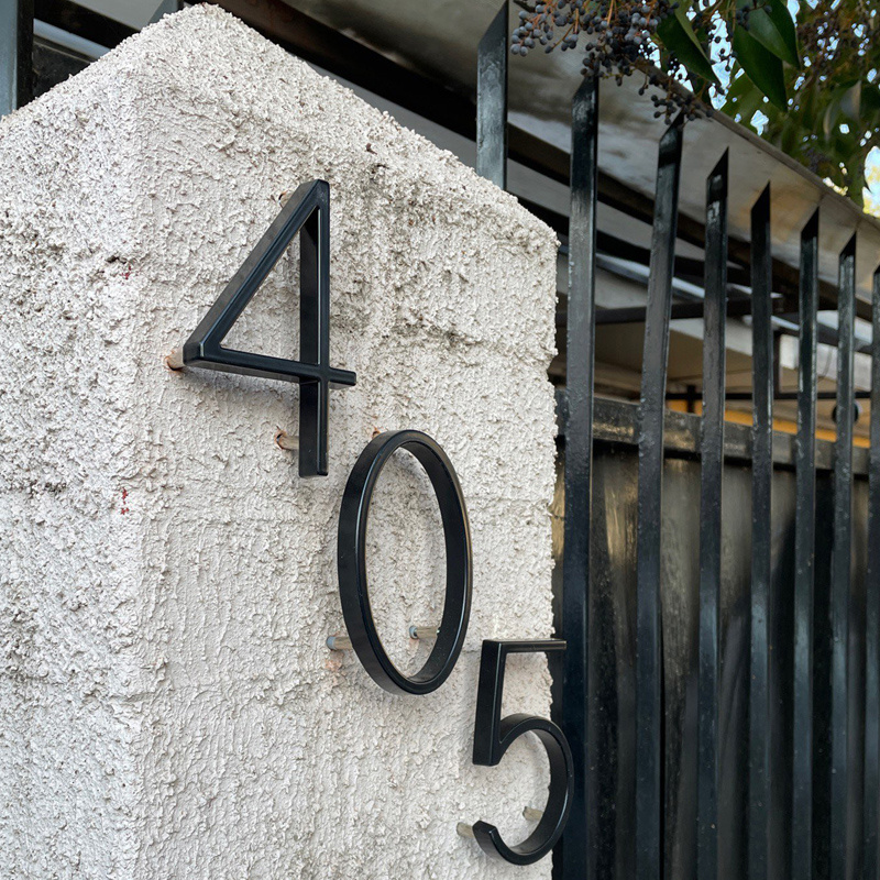 nanlyiau Números de Casa de aleación de zinc Números Para Casas Altura 6in  /15,5 cm Numero Casa Exterior Numeros Negro(3) : : Bricolaje y  herramientas