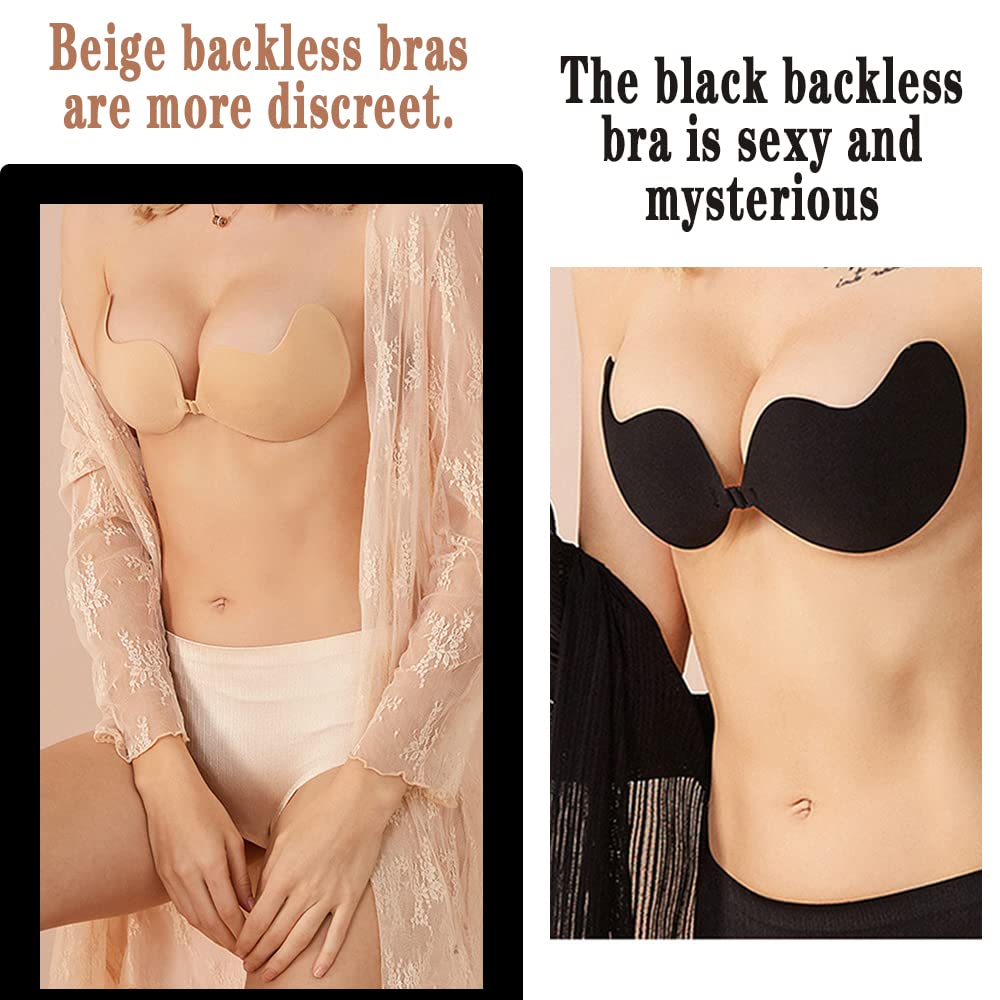 Black Sticky Bra, Backless Bra