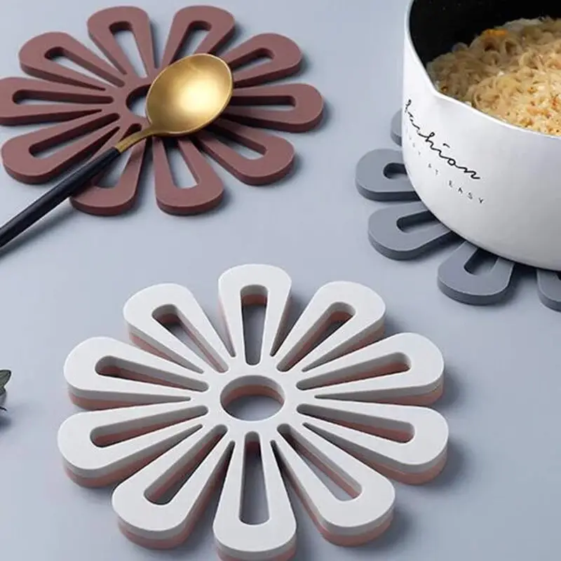 Floral Silicone Trivet Mat, Silicone Pot Holders, Kitchen Hot Pads For Hot  Pan And Pot Pads, Non-slip, Easy To Wash And Dry, Heat Resistant Silicone  Trivets And Protect The Desktop From Damage 