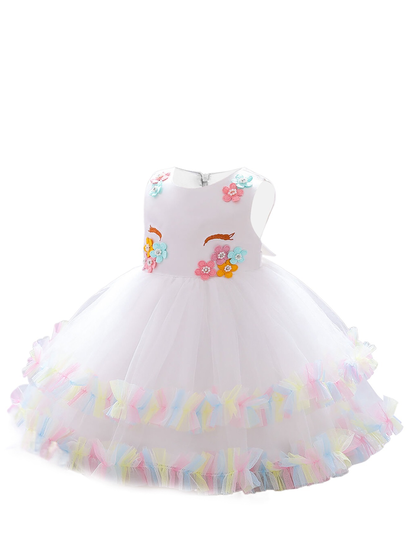 Little Girls Flower Dress Up Costume Princess Tutu Pageant Birthday