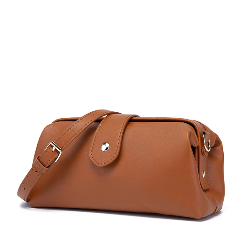 Vintage La Coquette Brown Leather Woven Midsize Shoulder Bag Purse