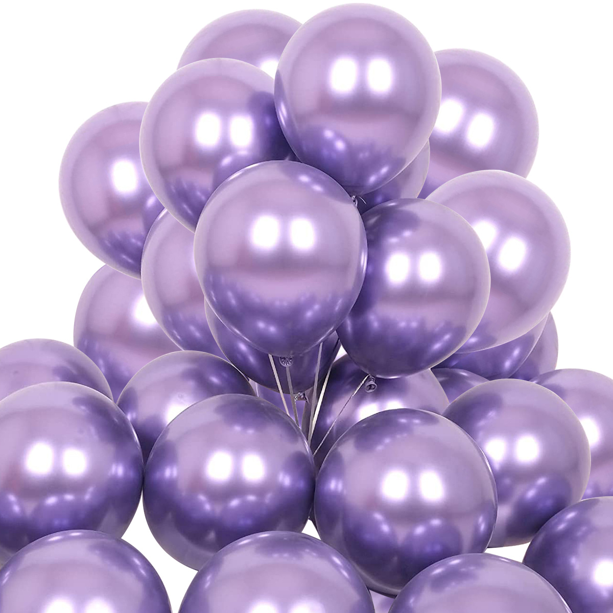 50pcs Ballon En Métal Argenté De 12 Pouces Ballon De Fête - Temu