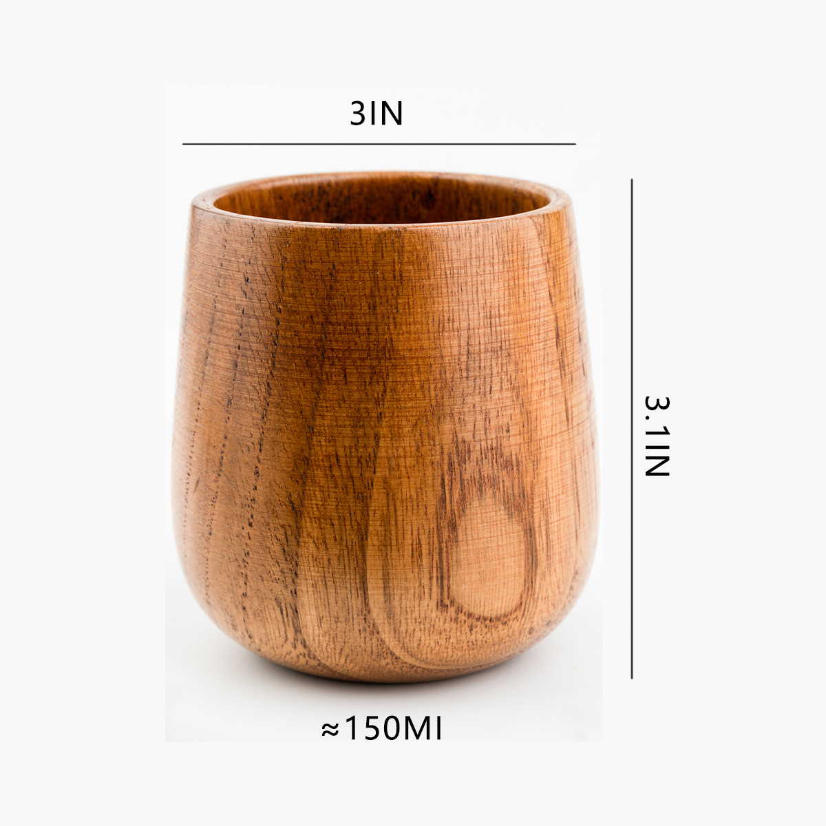 E-shop 1pc Holz Vintage Kaffeetasse