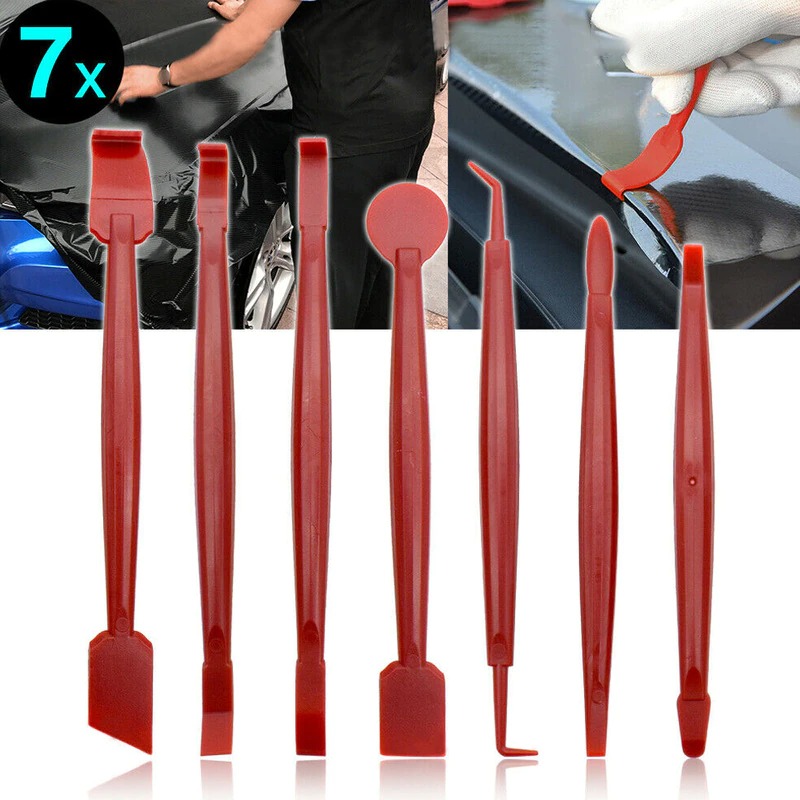 7pcs Car Sticker Scraper Tool