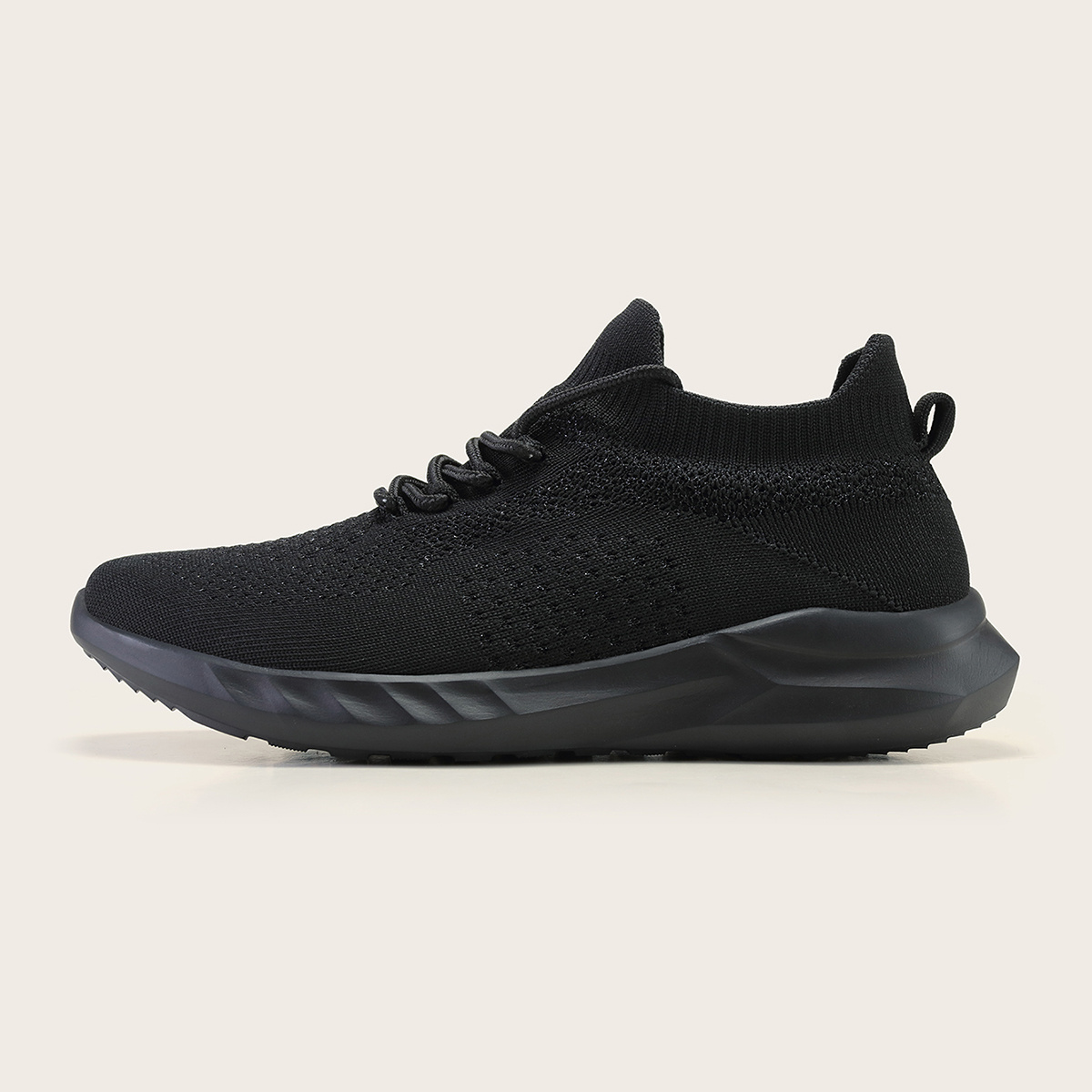 Men's Mesh Running Sneakers Lace-Up Shoes