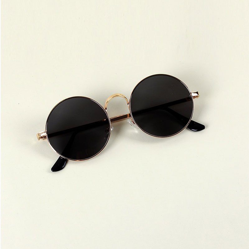 New Kids Fashionable Vintage Round Frame Sunglasses Glasses - Temu Canada