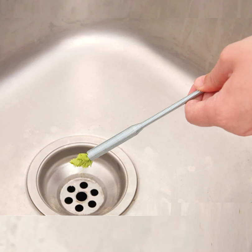 Drain Cleaner Brush - Flexible Thin Long Brush For Clog Free Sinks,  Bathtubs & Shower Drains