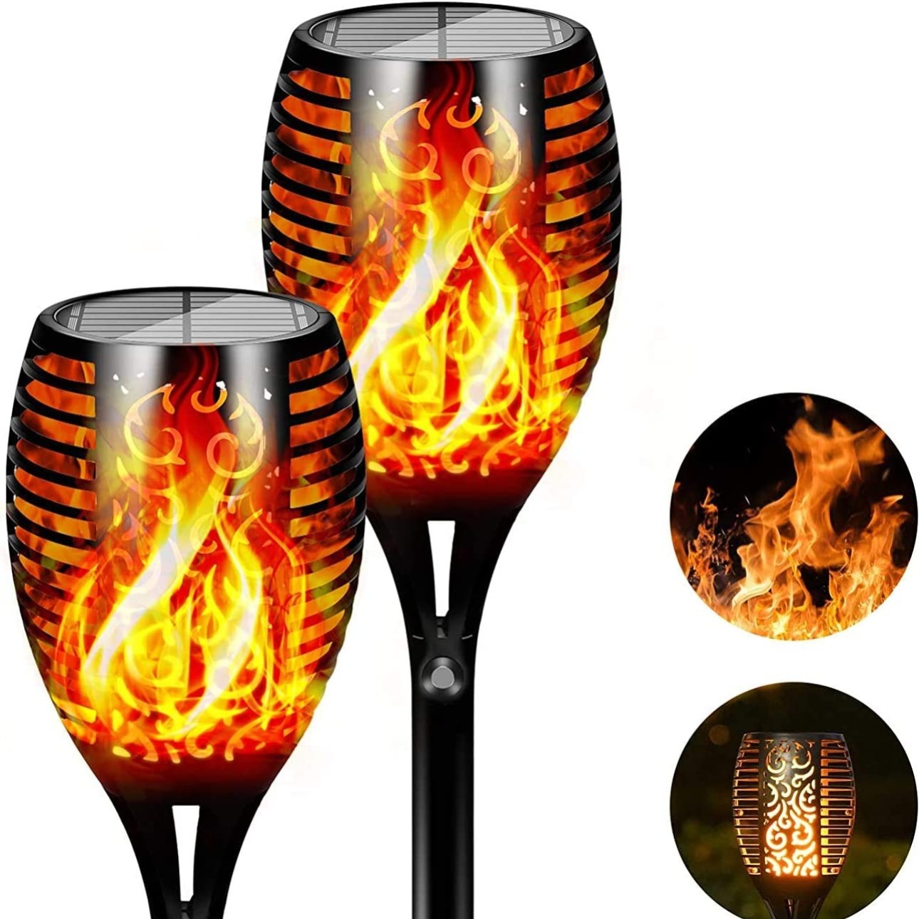 Solar Torches Lights Outdoor Garden 96leds Large Solar Torch Temu Australia