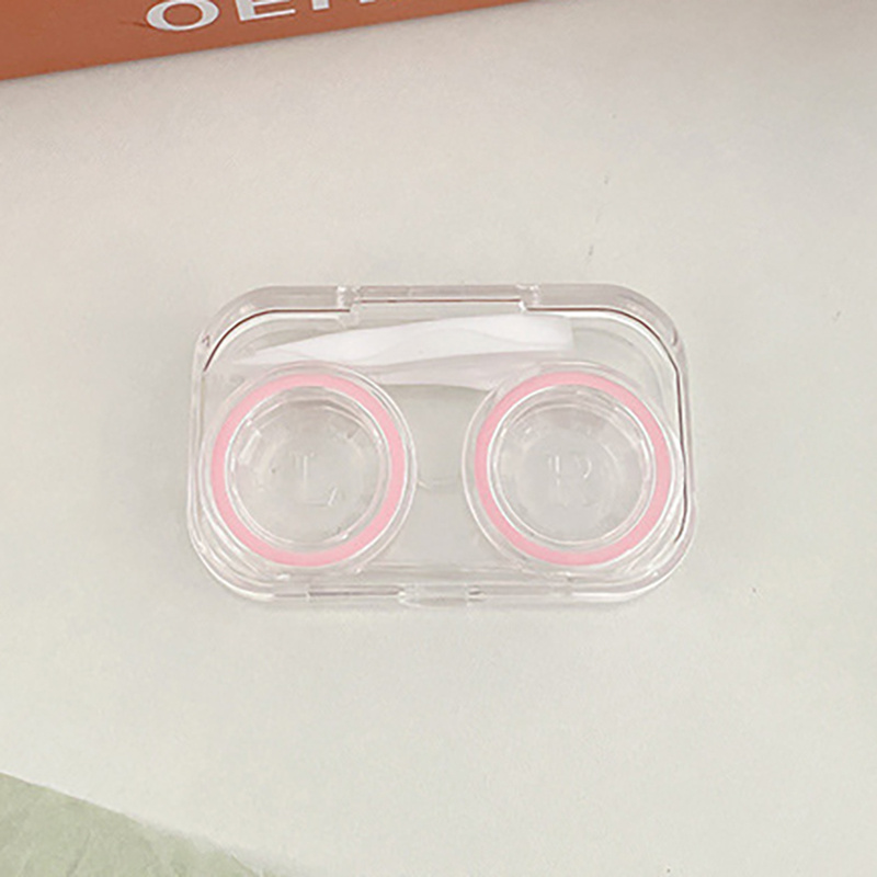 EXCEART Estuche transparente para lentes de contacto, estuche para lentes  de contacto transparente, estuche para lentes de contacto transparente