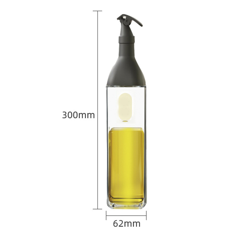 Cheers Oil Can Pot Sealed Double Partition 200ml Diamond Shape Seasoning  Bottle for Home 