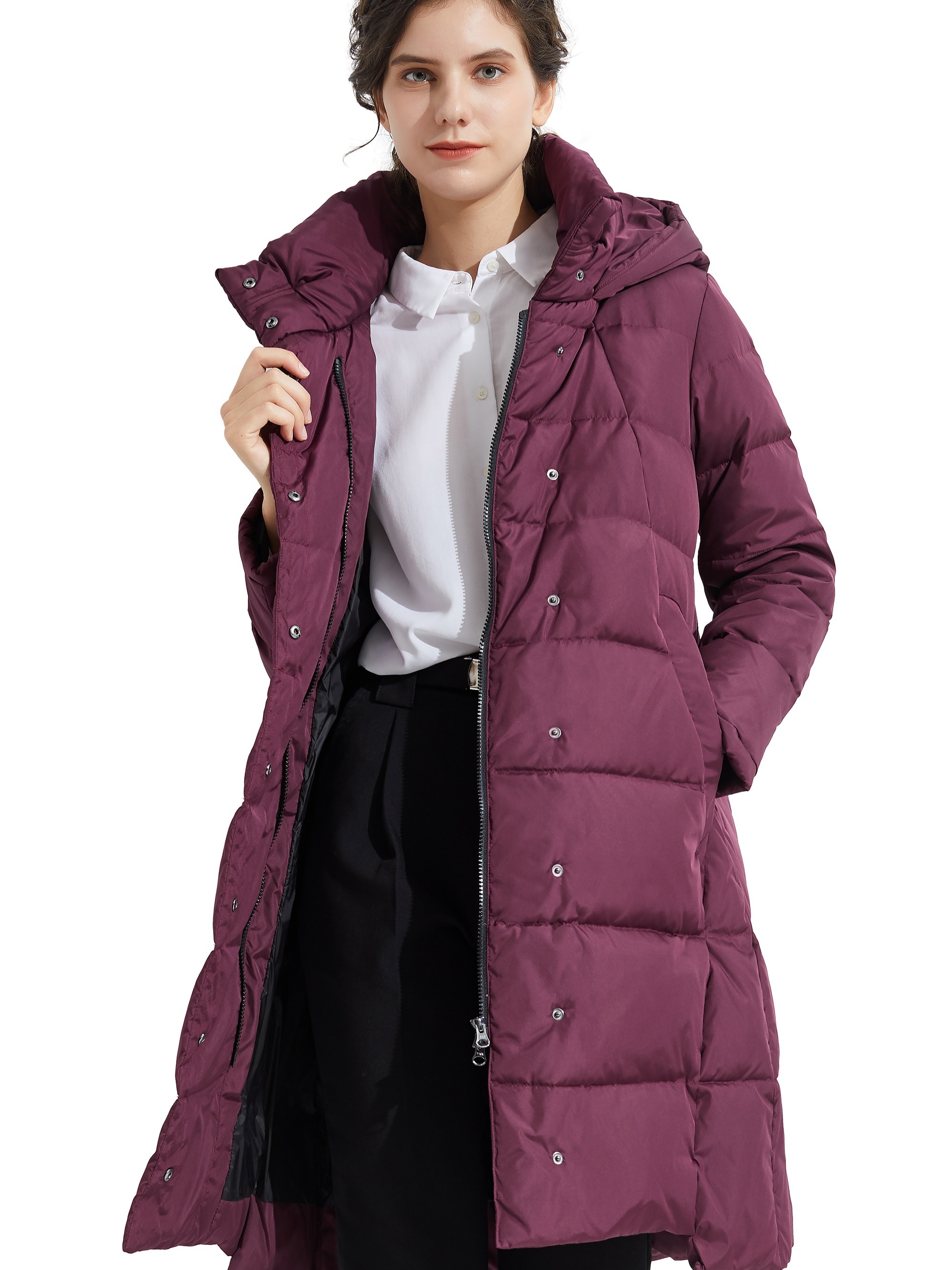 Chaqueta Mujer Invierno Plumifero Mujer Ligero Cálido a Prueba De Viento  Sin Capucha Abrigo Plumífero Mujer Manga Larga Chaqueta De Invierno Mujer  Moda Abrigos Mujer Invierno Cortos Anoraks Mujer: : Moda