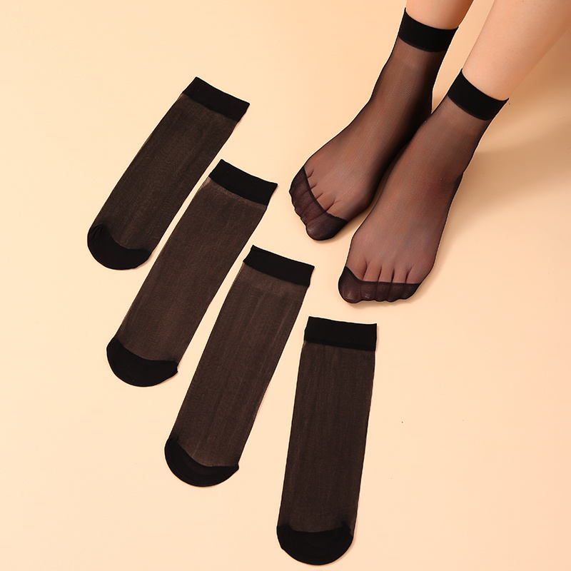 Rhinestone Fishnet Stockings Cut Lace Trim Knee Socks - Temu
