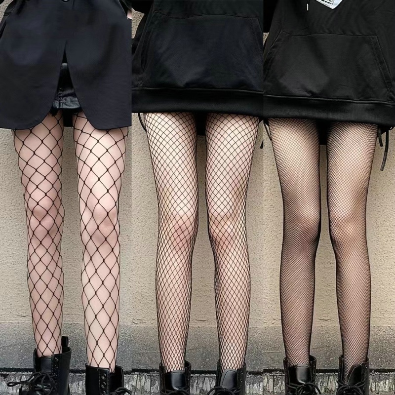 Women's Fishnet Hollow Stockings Tights - Temu Canada