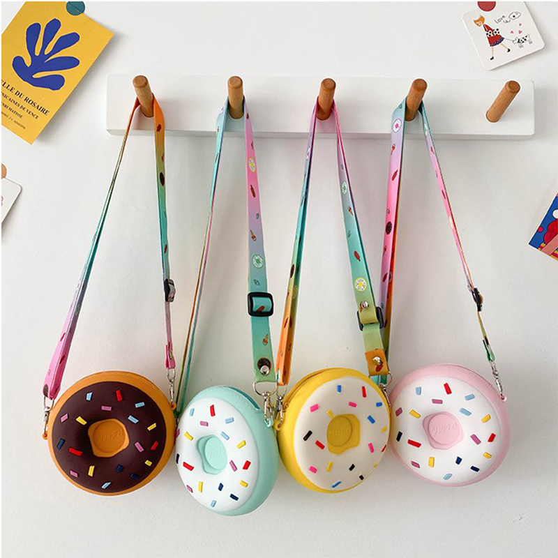 

Cute Donut Coin Purse Shoulder Bag For Girls - Perfect Birthday Gift For Kids