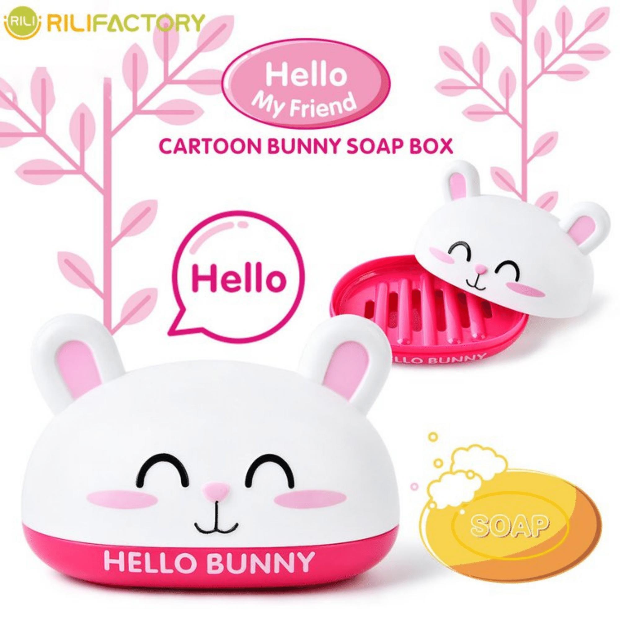 1pc Cartoon Rabbit Soap Box Soap Holder Soap Tray - Home & Kitchen - Temu