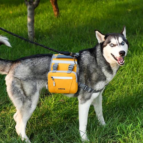 Dog Backpack For Medium & Large Dogs With Side Pockets For Hiking Walking Dog Tactical Training