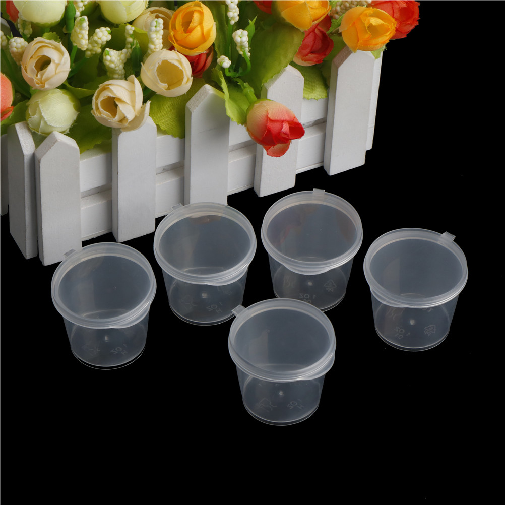 Disposable Sauce Cup With Lids Small Condiment Containers - Temu