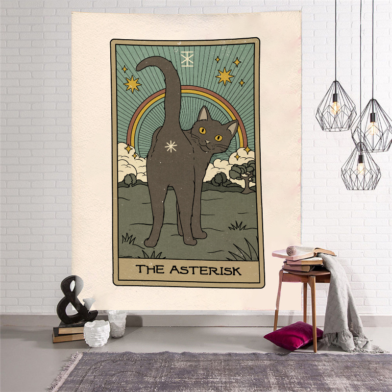 Moonlit Cat Tarot Tapestry Stunning Wall Hanging For Bedroom - Temu