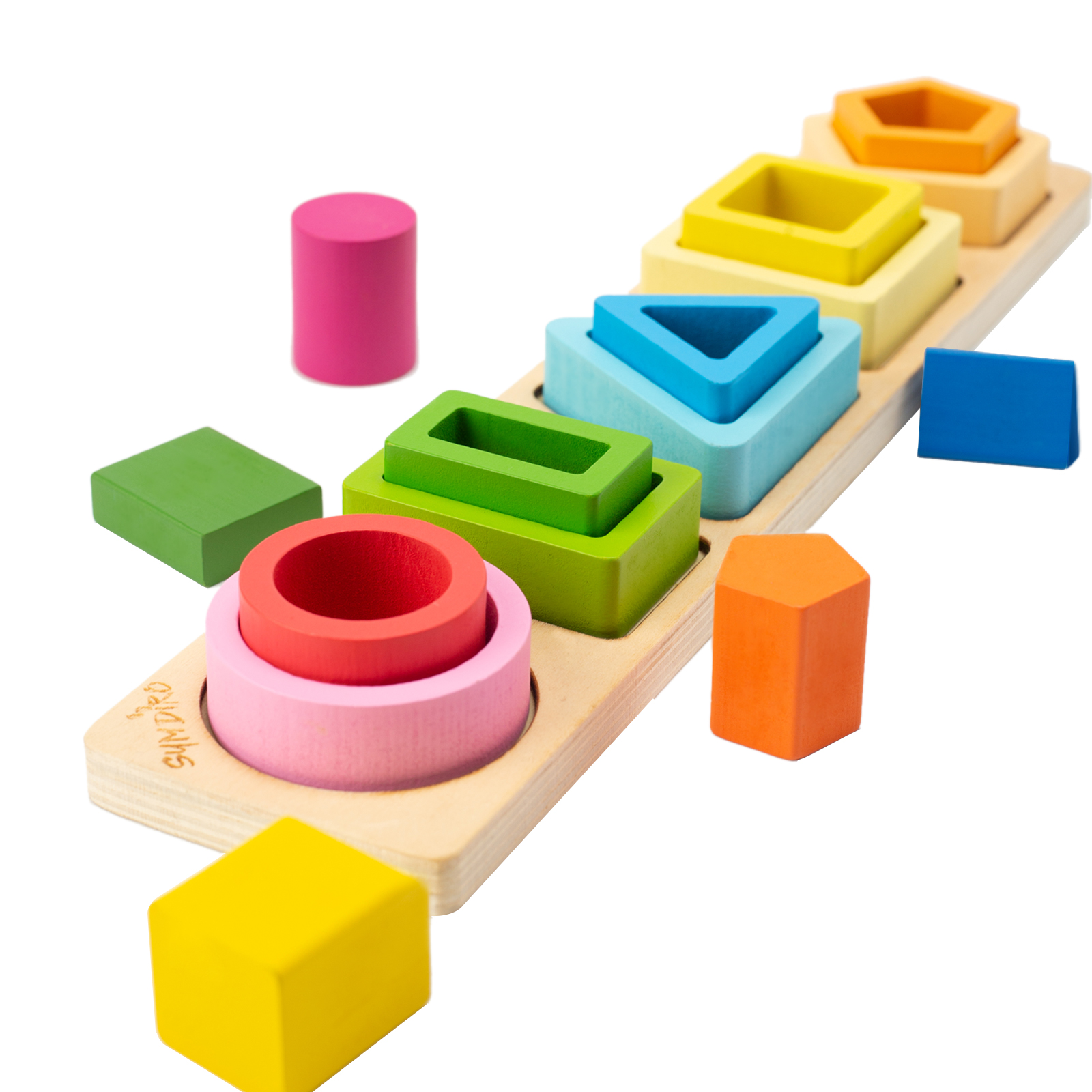  Wooden Baby Toy 8pcs, Montessori Toys for Babies 1-3