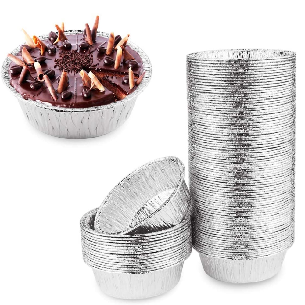 300PCS Thickened Aluminum Foil Cups Cupcake Liners Cake Muffin