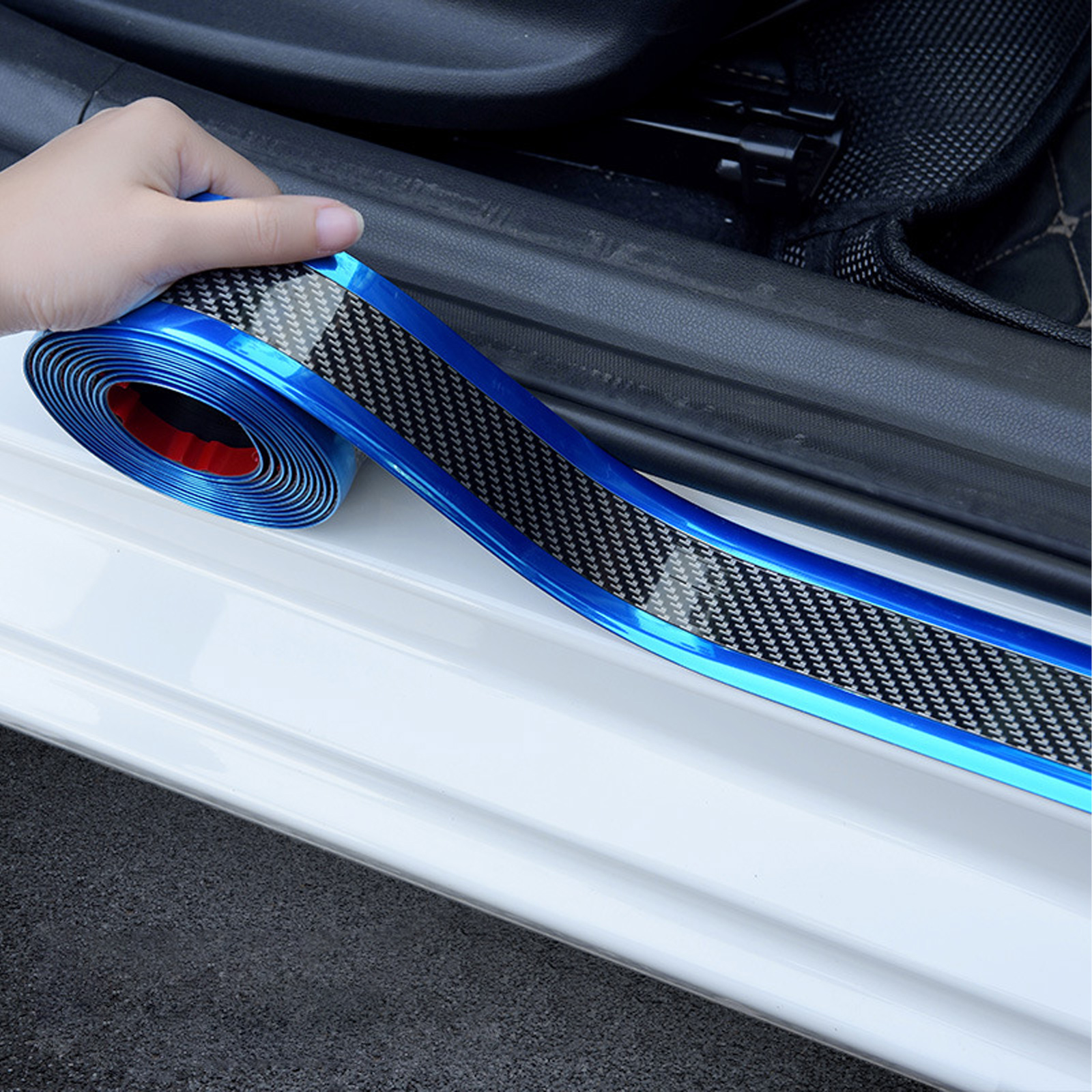 Protect Car Door Scratches Dents Stylish Blue Threshold - Temu Australia