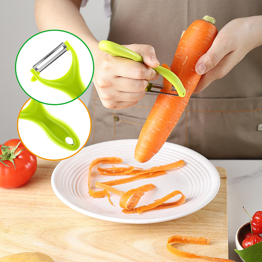 TACGEA Vegetable Peeler for Kitchen, Potato Peelers for Fruit Straight Blade, Durable Non-Slip Handle, Set of 2