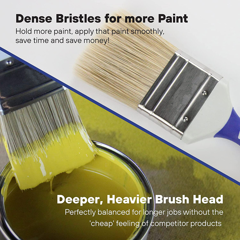 Plastic Handle Paint Brush Household Bristle Paint Brush - Temu