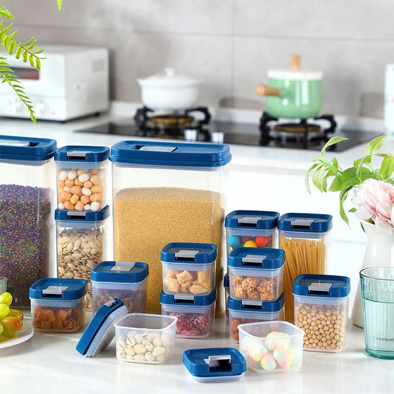 Air-Tight Food Container Plastic Food Storage Container Kitchen Storage Jar  Food Storage Box Multigrain Canisters Storage Can