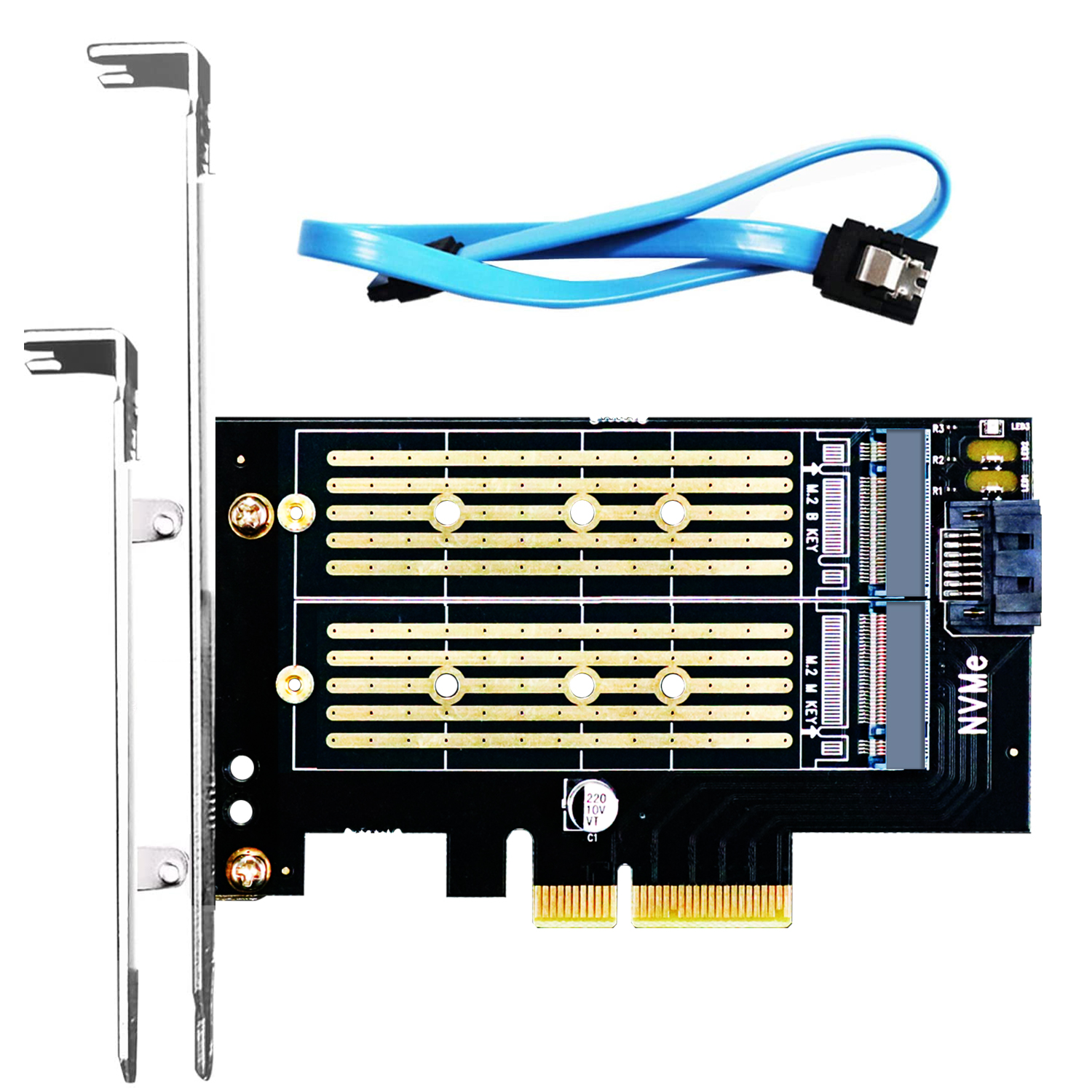 Adaptateur M.2 PCIe NVMe GLOTRENDS Sans Support Pour SSD M.2 - Temu Canada