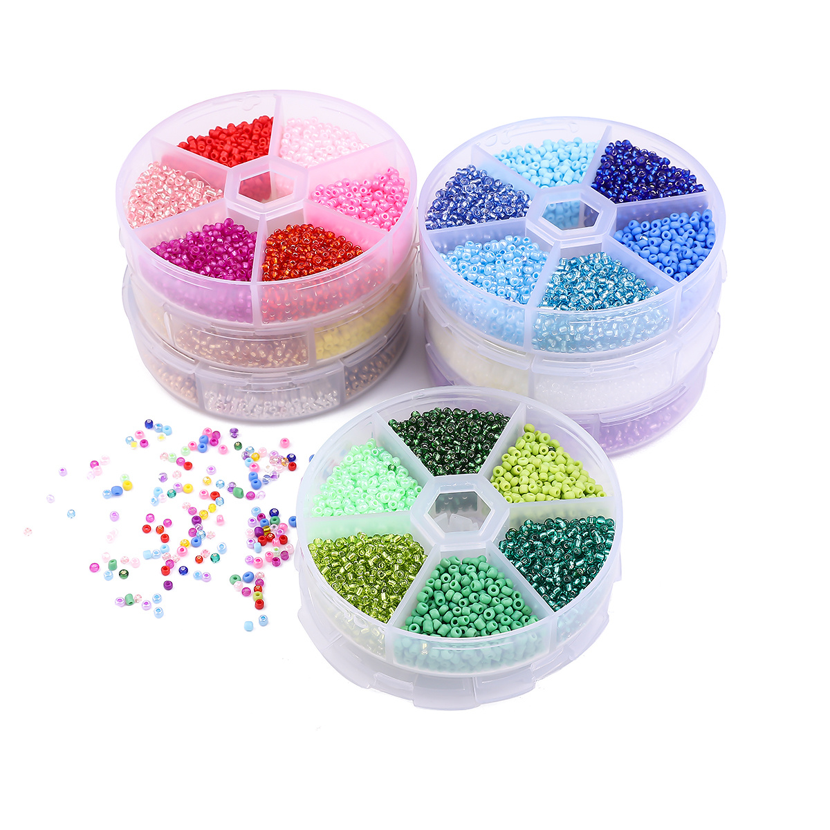 Glass Rice Bead Set - Temu