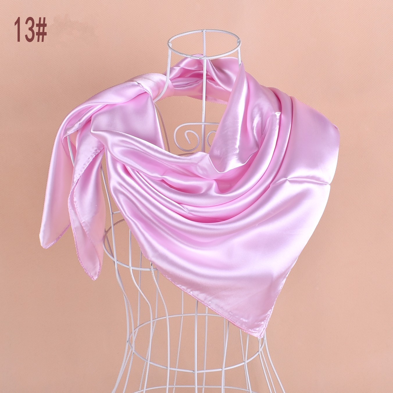 Pink Silk Scarf Plain