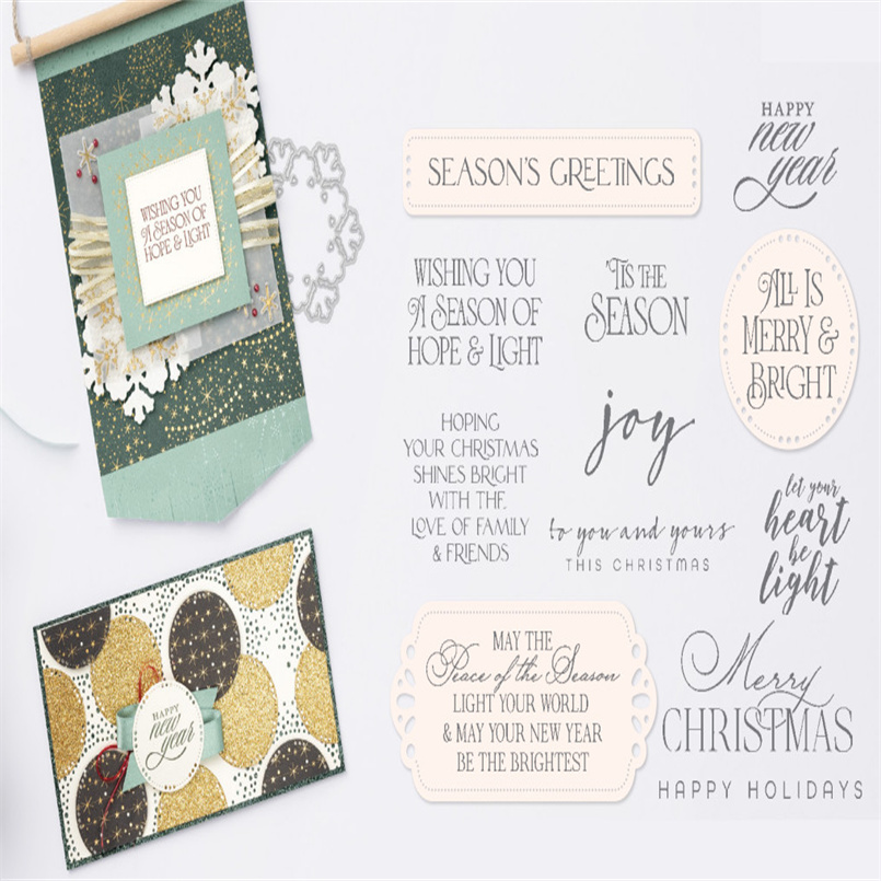 Metal Cutting Dies and Stamps for Custom Scrapbook Designs