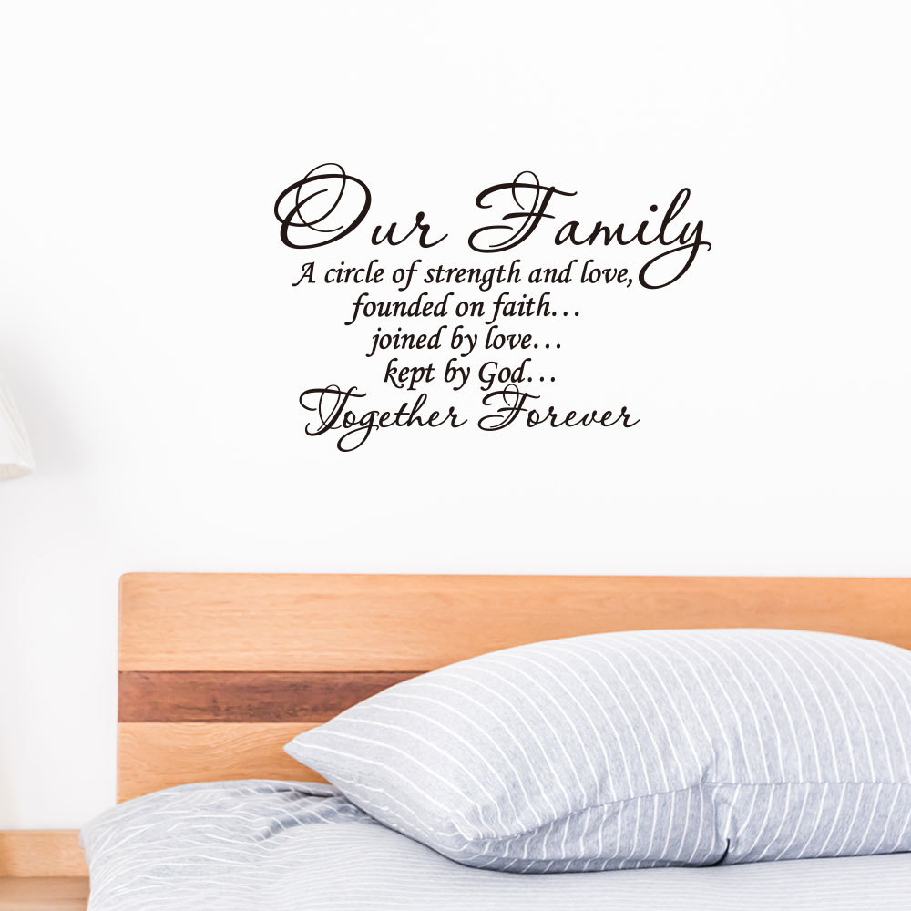 Lowest Price Our Family Removable Stickers - Living Room & Bedroom