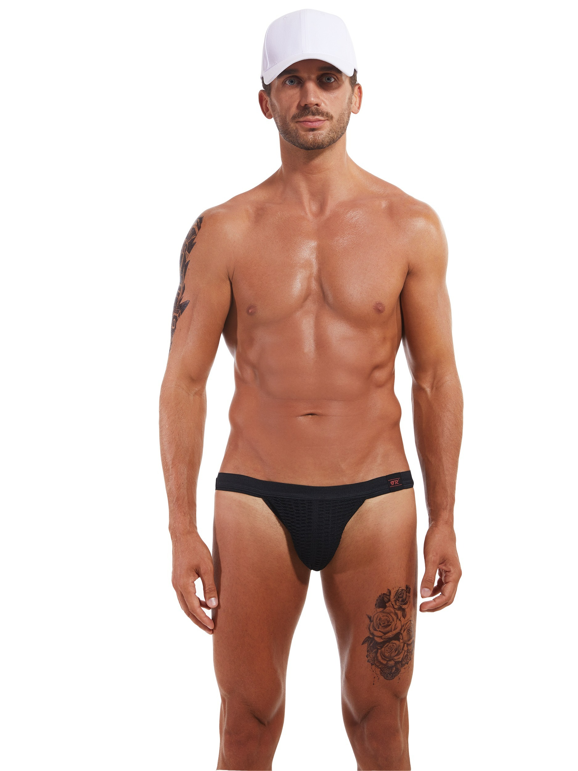 Men's Skin friendly Underwear Sexy Jockstrap Low Waist Front