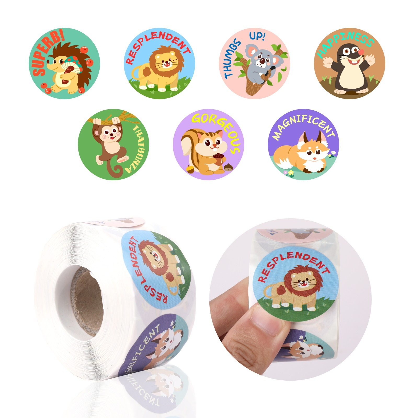 Cute Animal Motivational Stickers For Kids | Shop On Temu And Start ...