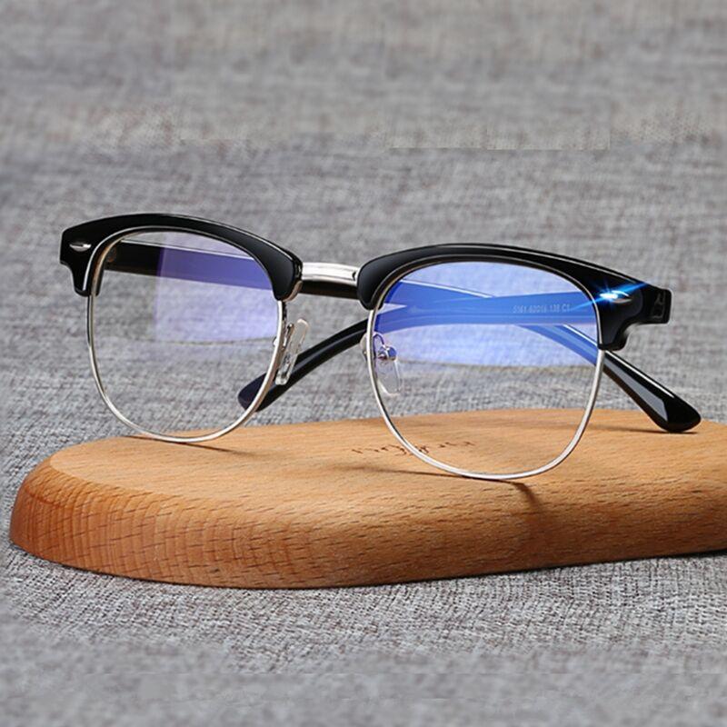 Women's Semi Rimless Light Blocking Glasses Frame