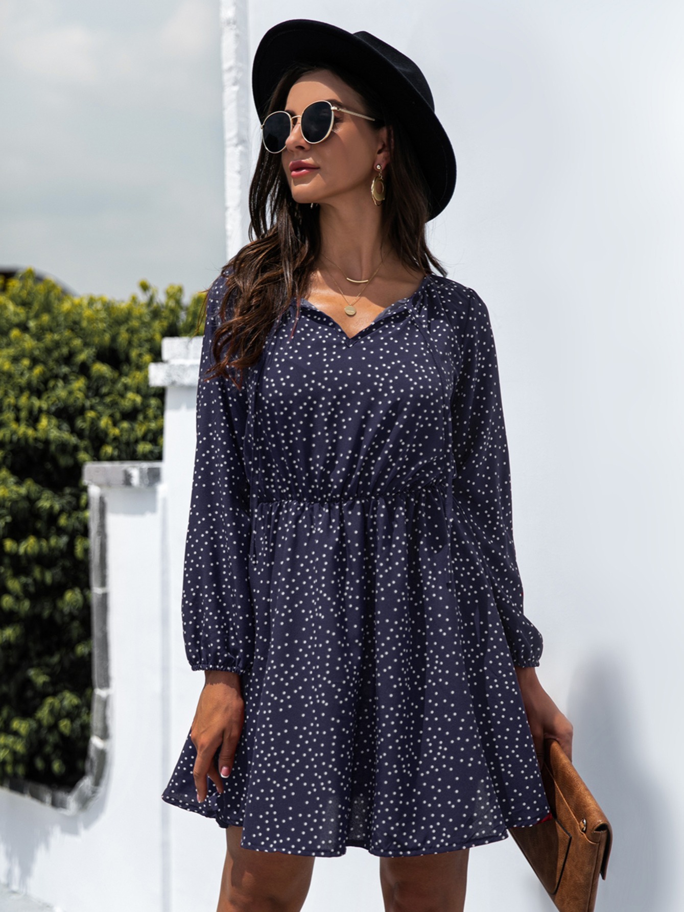 Women's Dresses Polka Dot Lace- Dresses - Temu