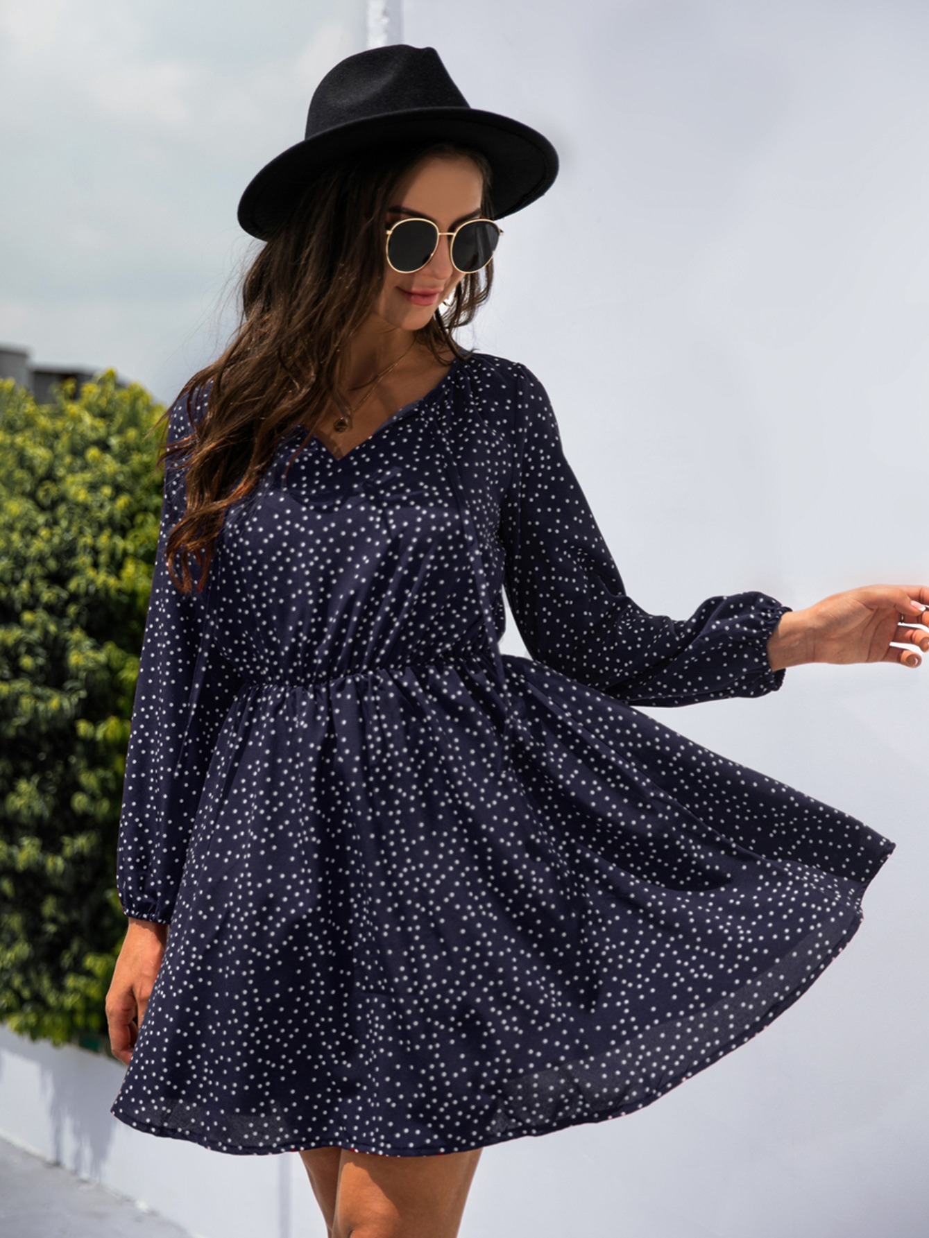 Women's Dresses Polka Dot Lace- Dresses - Temu