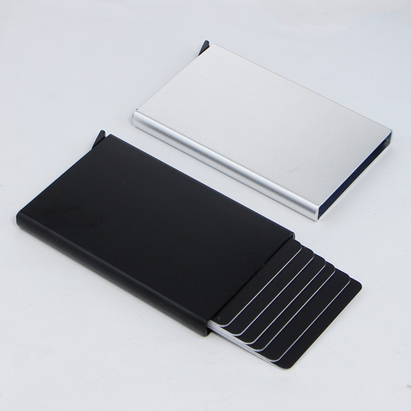 Aluminum Alloy Metal Card Holder Business Card Credit Card Anti-theft ...