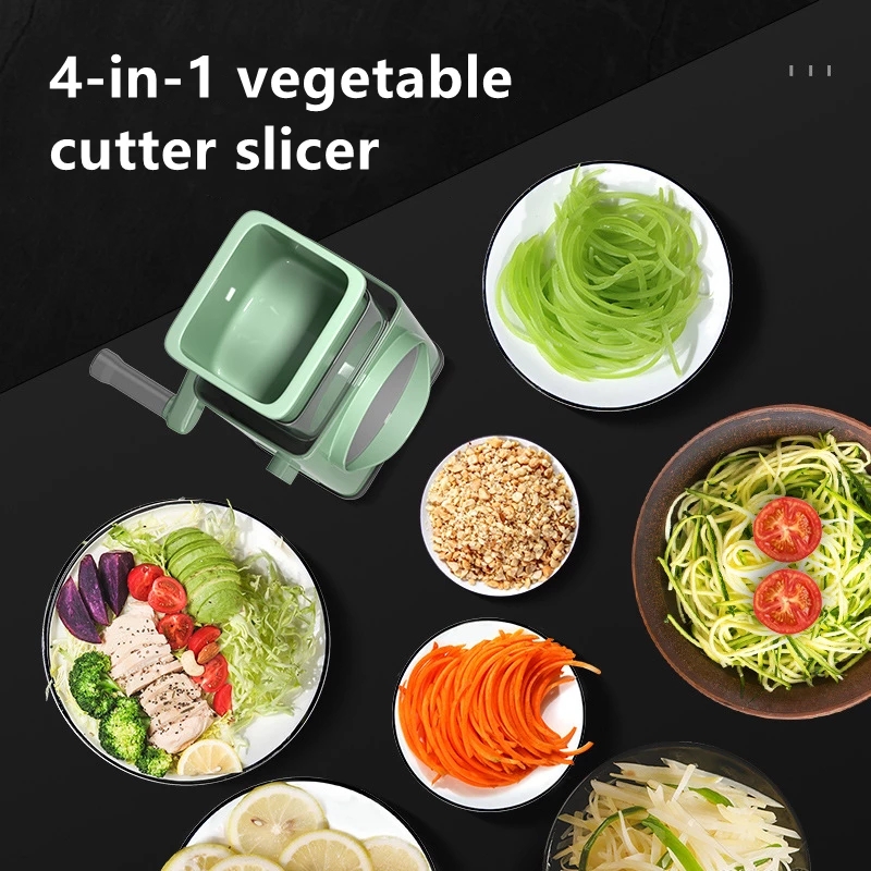 Multifunctional Vegetable Cutter Set: Square Drum Grater, Chop Fruits,  Veggies, Nuts; Silk Ribbon Slicer, Slicing; Grinding; Thin Slicer; Salad  Slicer