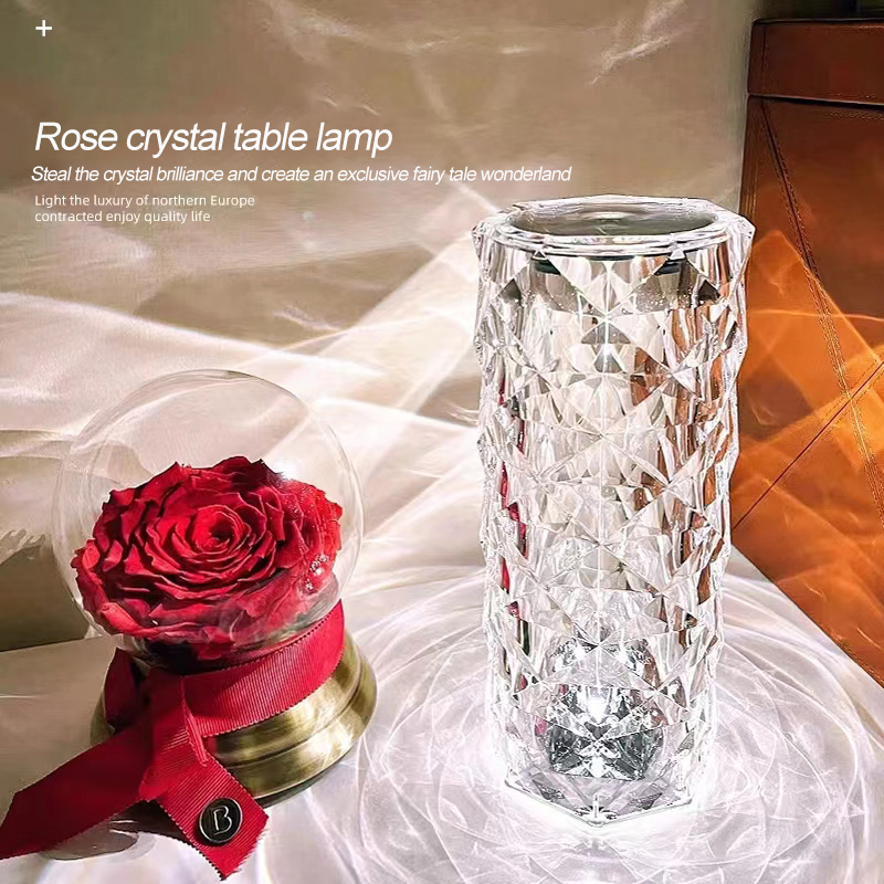 Crystal Table Lamp Romantic Led Crystal Diamond Table Lamps