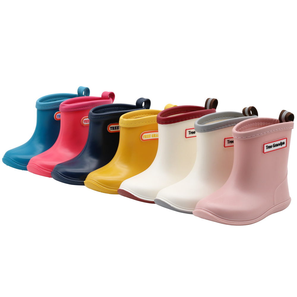 Toddler baby boys rain boots non slip soft bottom lightweight shoes