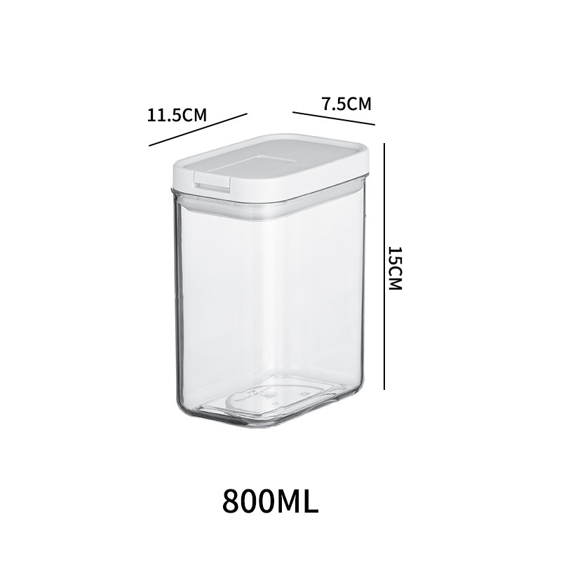 Buy Wholesale China Asm-6006 750ml Airtight Acrylic Canister Food Storage  Container For Kitchen Counter Sugar Tea & Acrylic Airtight Jar Storage  Container at USD 2.87