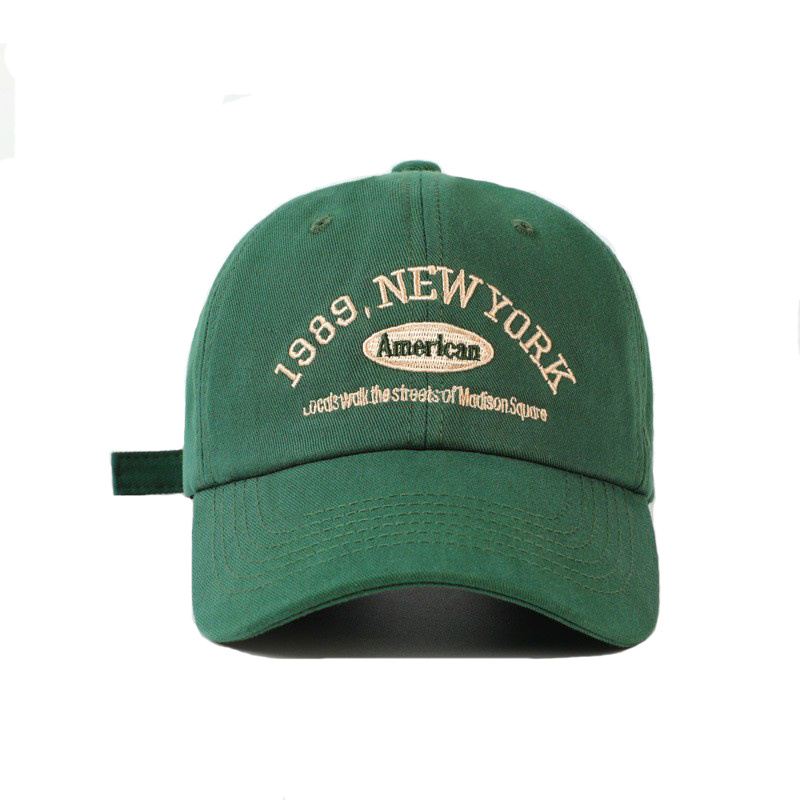 Blackish Green Embroidery Baseball Washed Distressd 1989 New York American  Women Cotton Sun Hats Man Unisex - Clothing, Shoes & Jewelry - Temu