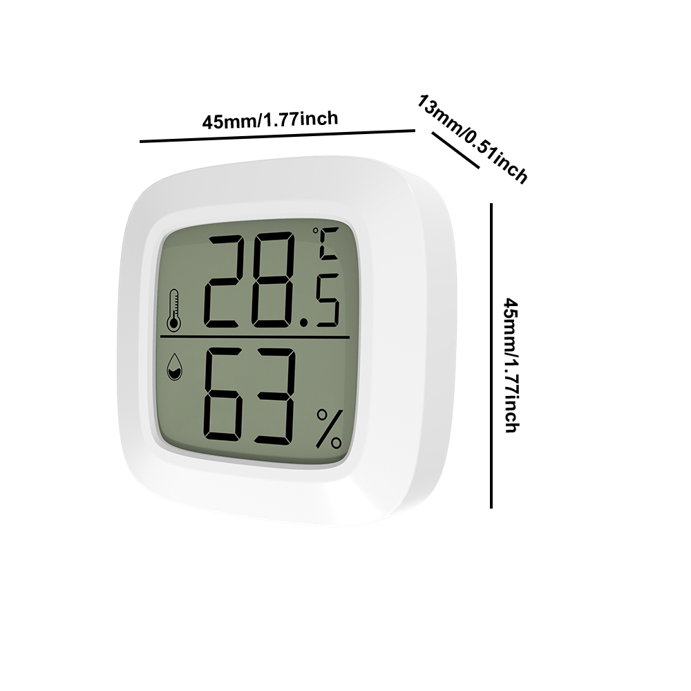 Thermomètre/Hygromètre intérieur magnétique Blanc
