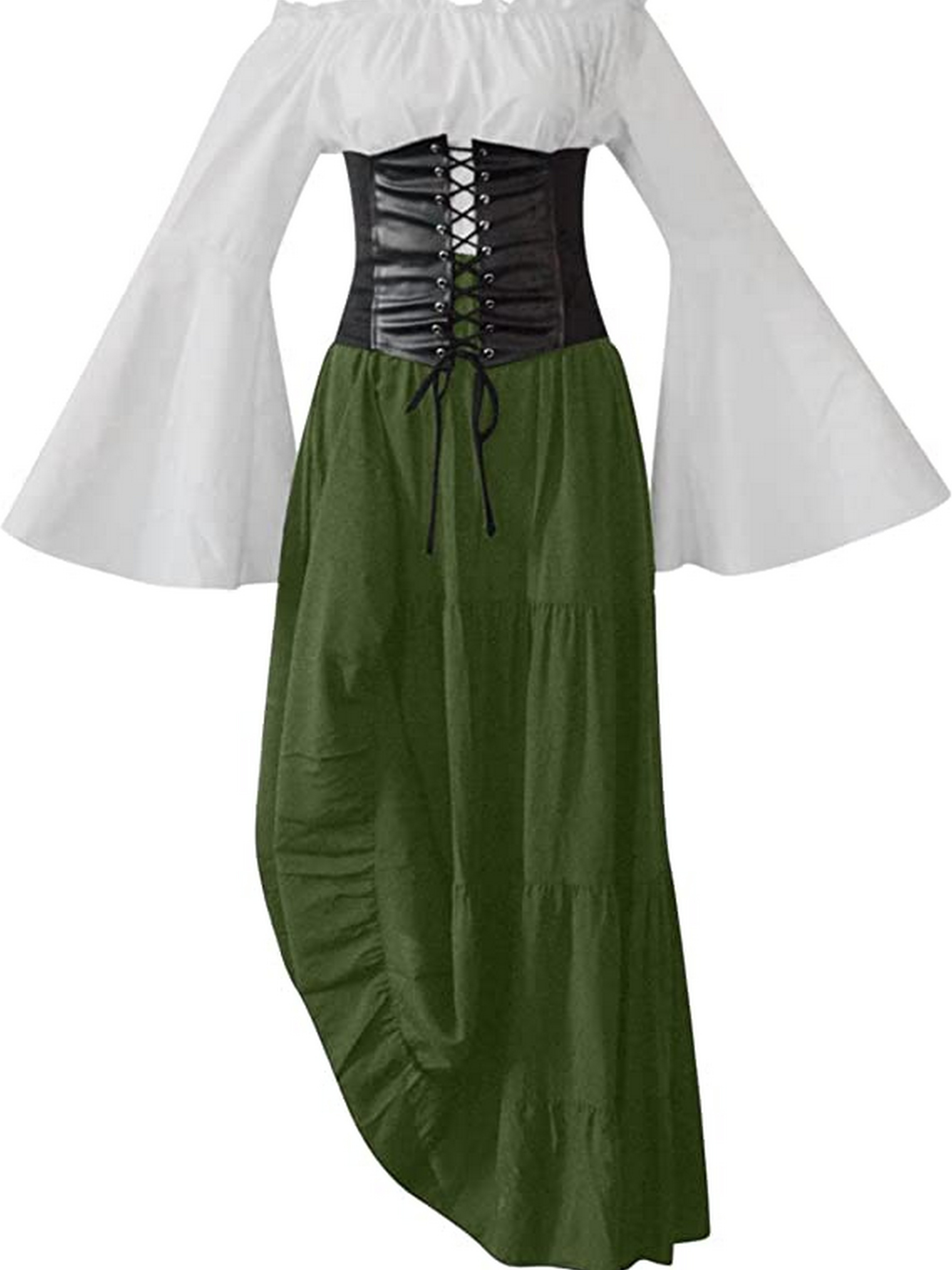 Women's Dresses Casual Vintage Flare Sleeve Medieval Court - Temu