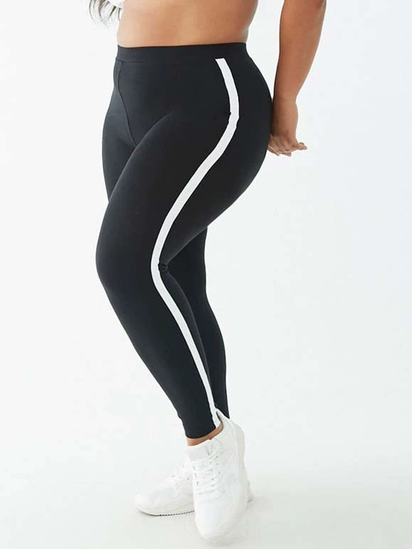 Plus Size Sports Leggings Women's Plus Geometric Print High - Temu